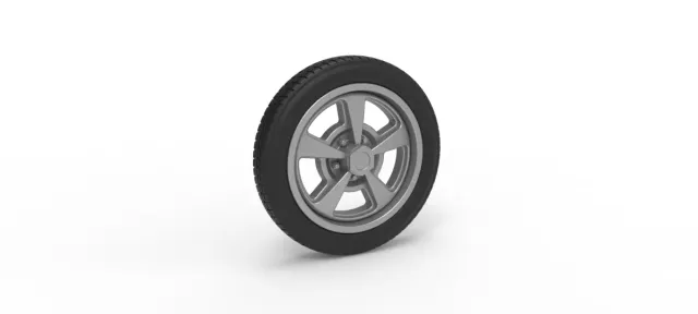 Diecast front wheel of old school dragster Version 2 Scale 1:25 — Image 11 of 11