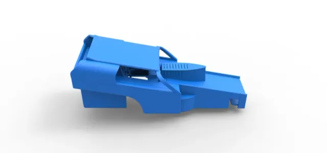 Shell of Vintage Dirt Modified stock car Version 2 Scale 1:25 — Image 14 of 17