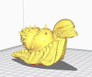 Xenomorph Alien Snai Print Model 3D STL