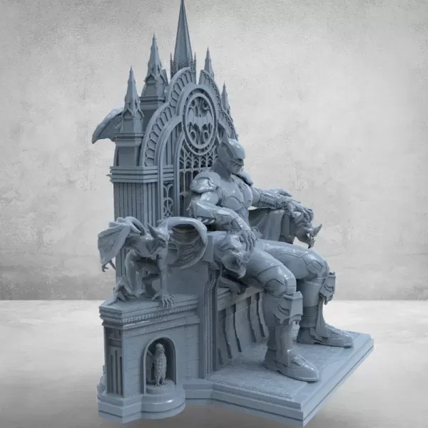 Batman On Throne Fanart STL File For 3D Print — Фото 24 из 25