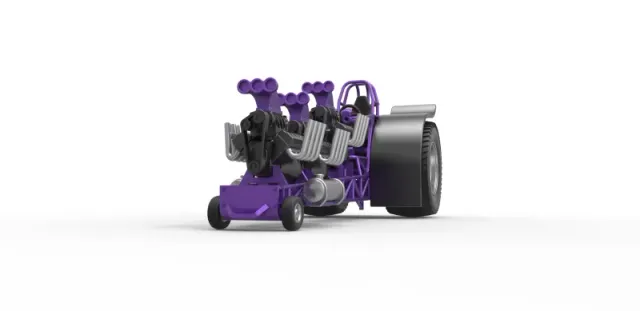 Diecast Pulling tractor with 3 engines V8 Scale 1 to 25 — Image 4 of 30