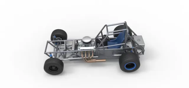 Vintage Dirt Modified stock car Base Version 5 Scale 1:25 — Фото 10 из 27