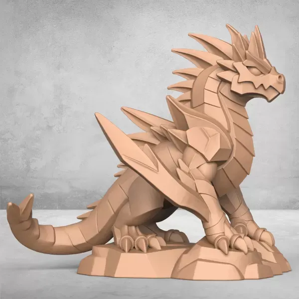 Medieval Dragon Warrior Statue — Фото 3 из 6