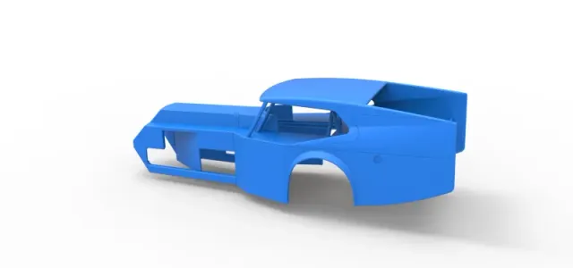 Shell of Vintage Dirt Modified stock car Version 5 Scale 1:25 — Image 10 of 26