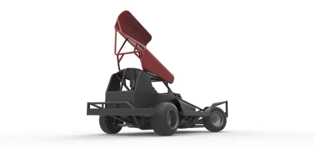 BriSCA Formula 1 Stock Car for Dirt while turning Scale 1:25 — Фото 19 из 31