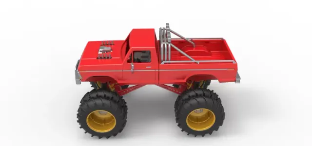Vintage Monster Truck with double wheels Scale 1:25 — Фото 10 из 31