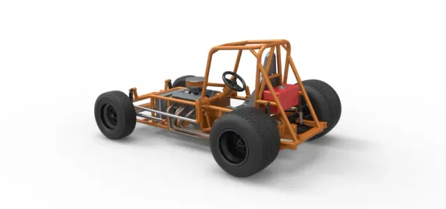 Vintage Sprint car Base Version 2 Scale 1:25 — Фото 12 из 30