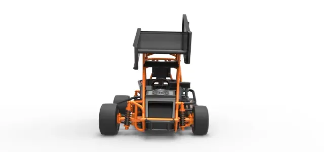 Pavement Winged 600 Micro sprint car Scale 1:25 — Фото 7 из 31