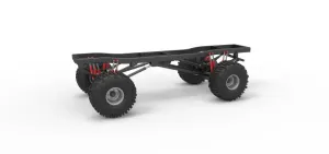 Chassis of Wheel Standing Mega Truck Scale 1:25