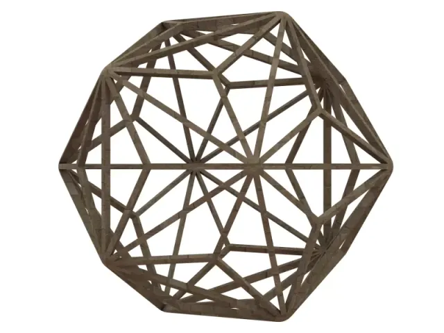 Wireframe Shape Triakis Icosahedron — Фото 2 из 6