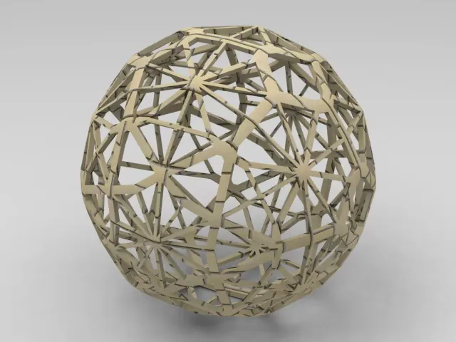 Wireframe Shape Geometric Faceted Sphere — Фото 6 из 6