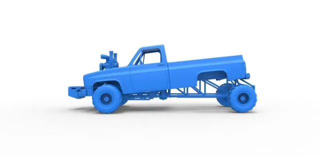 Diecast old school pulling truck 4wd Scale 1:25 — Фото 17 из 30