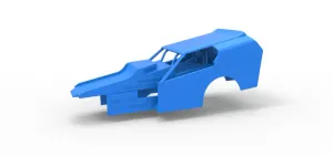 Shell of Vintage Dirt Modified stock car Version 3 Scale 1:25