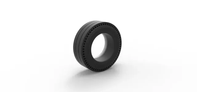 Whitewall rear tire of vintage dragster Version 4 Scale 1:25 — Фото 8 из 10