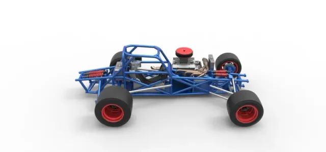 Supermodified front engine race car Base Version 4 Scale 1:25 — Image 23 of 30