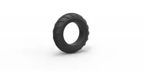 Diecast mud dragster front tire Scale 1 to 10