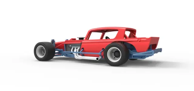 Vintage Asphalt Modified stock car V9 Scale 1:25 — Фото 13 из 29
