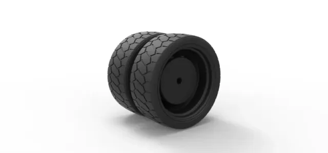 Diecast Low profile double wheel — Image 4 of 5