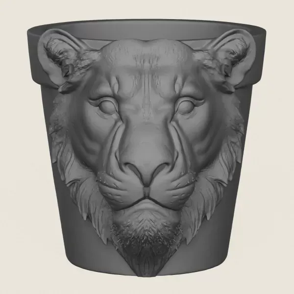 Lioness Head Planter — Фото 3 из 6