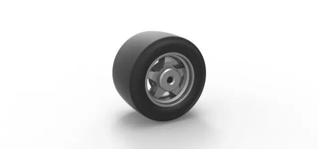 Diecast wheel from Asphalt Modified stock car Scale 1:25 — Image 8 of 12