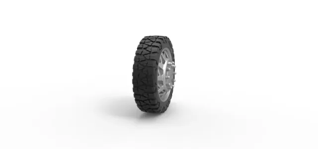 Diecast Front semi wheel for pickup Version 14 Scale 1:25 — Фото 3 из 11