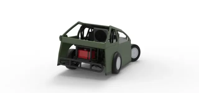 Mod Lite Race car while turning Version 2 Scale 1:25 — Фото 18 из 28