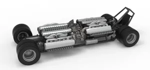 Vintage AWD Dragster Base Scale 1:25