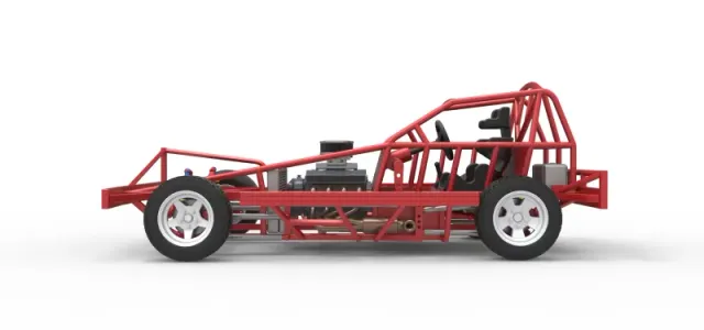 BriSCA Formula 1 Stock Car Base for Dirt Scale 1:25 — Фото 9 из 31