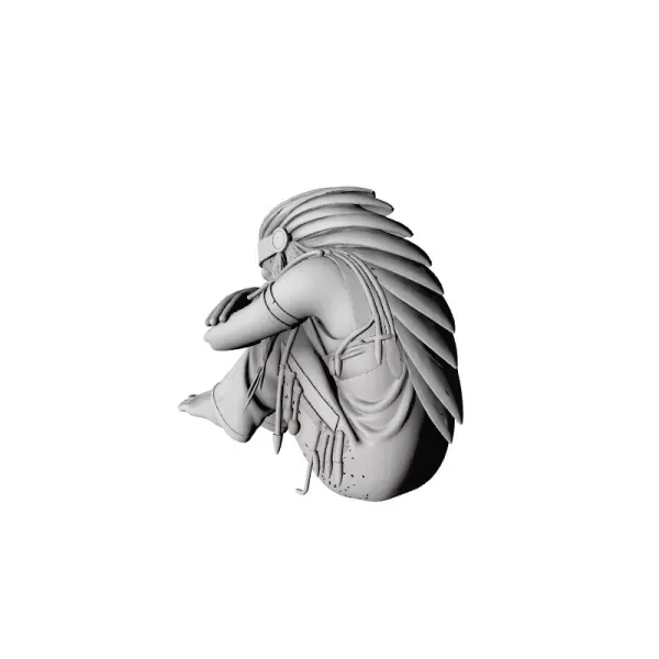 Apache Warrior Man 3D Model — Image 5 of 6