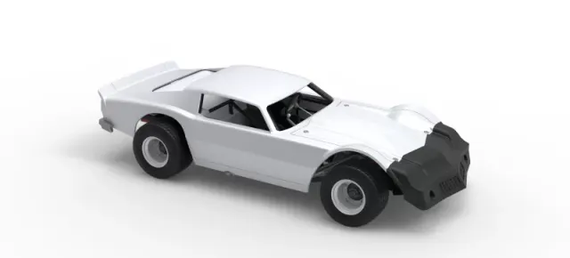 Vintage Dirt late model Race car Version 3 Scale 1:25 — Фото 24 из 29