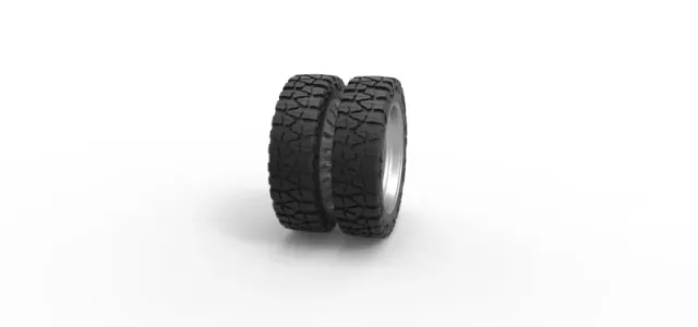 Diecast Rear semi wheel for pickup Version 12 Scale 1:25 — Фото 3 из 12