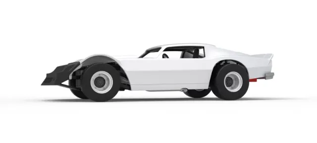 Vintage Dirt late model Race car Version 3 Scale 1:25 — Фото 2 из 29