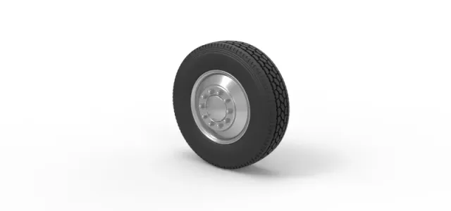 Diecast Front custom wheel of semi truck Version 2 Scale 1:25 — Фото 7 из 12