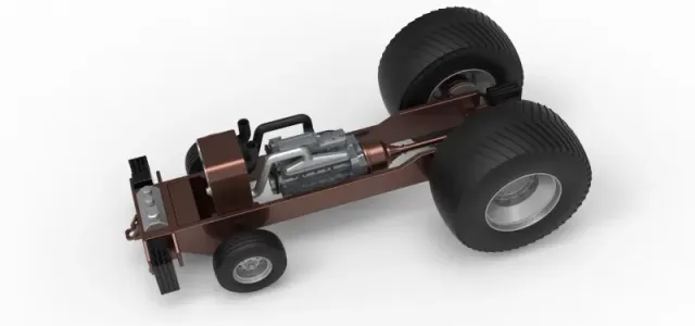 Pro Stock Pulling Tractor Base Scale 1:25 — Image 4 of 18