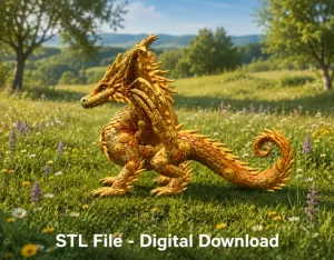 ☀ Sunfire Celestial Dragon STL File for 3D Print