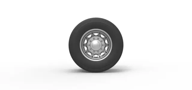 Diecast Rear custom wheel of semi truck Version 23 Scale 1:25 — Фото 5 из 12