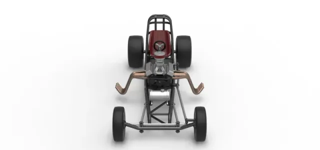 Vintage Front engine dragster Base Version 5 Scale 1:25 — Фото 8 из 19