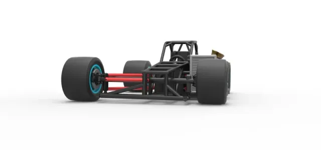 Supermodified front engine race car Base Version 2 Scale 1:25 — Фото 6 из 31
