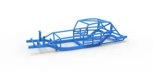 Frame of Vintage Asphalt Modified stock car Scale 1:25