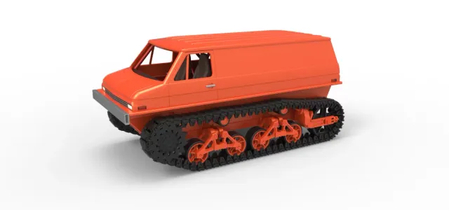 Vintage Monster tank Version 3 Scale 1:25 — Image 31 of 31
