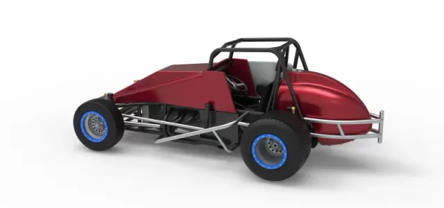 Vintage Dirt Silver Crown Car Scale 1:25 — Image 12 of 30