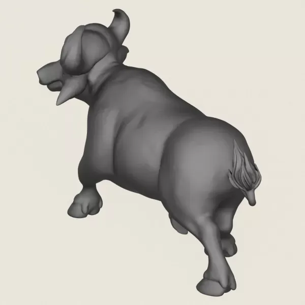 Buffalo Toy Print Ready 3D Model — Фото 5 из 5