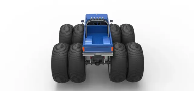 Diecast vintage Monster Truck with double wheels Scale 1:25 — Image 17 of 28
