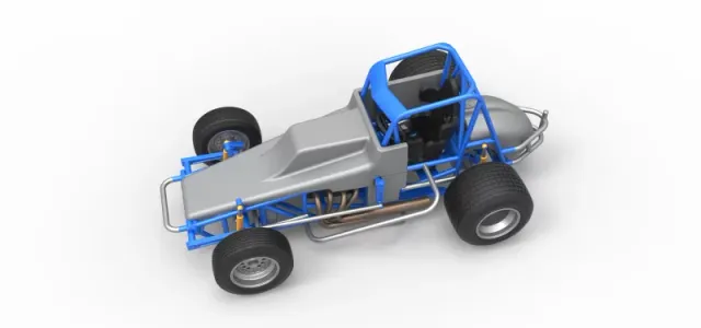 Vintage Sprint car Scale 1:25 — Фото 4 из 30
