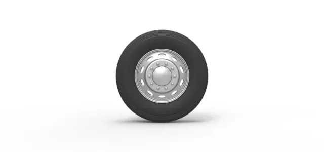 Diecast 10 Oval Hole Front wheel of semi truck Scale 1:25 — Фото 5 из 12
