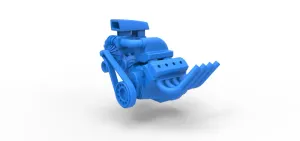 Diecast engine V8 with Centrifugal blower Scale 1:25