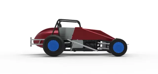 Vintage Dirt Silver Crown Car Scale 1:25 — Image 22 of 30