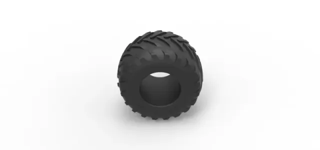 Diecast Monster Jam tire 29 Scale 1:25 — Image 6 of 9