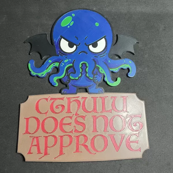 Cthulu Does Not Approve Wall Plaque — Фото 2 из 6