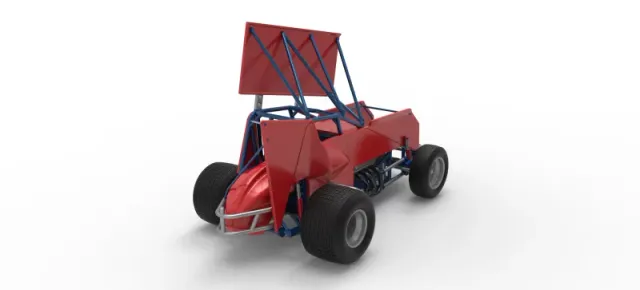 Winged Sprint car Version 2 Scale 1:25 — Фото 18 из 30